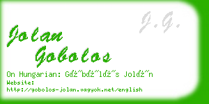 jolan gobolos business card